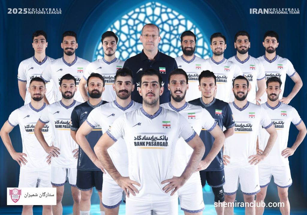 پوستر رسمی تیم ملی والیبال مردان ایران ۲۰۲۵ با هویت بصری تازه منتشر شد